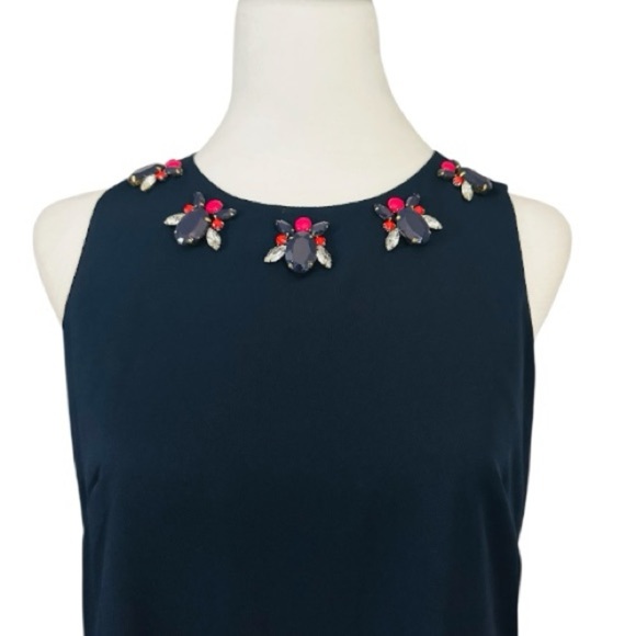 Vince Camuto Navy and Pink High Low Dress 4P - Picture 4 of 9